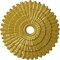 Ekena Millwork Eryn Ceiling Medallion (Fits Canopies up to 4"), 24 3/4"OD x 3 1/4"ID x 1 7/8"P, Rich Gold CM24ENRGS - alternate 1